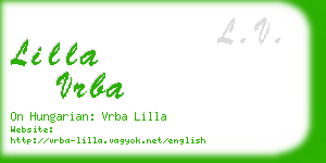 lilla vrba business card